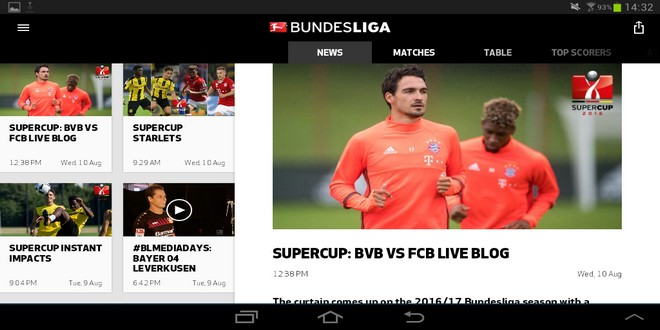 تابع كل أخبار الدوري الألماني مع تطبيق Bundesliga