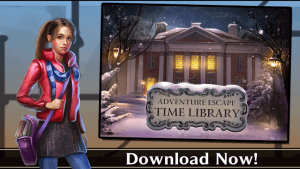 لعبة السفر عبر الزمن وحل الألغاز Adventure Escape: Time Library