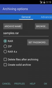 تطبيق RAR للتعامل مع الملفات المضغوط مع الكثير من الميزات الرائعة