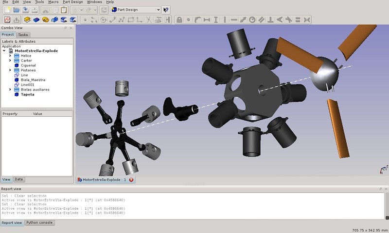 FreeCad برنامج لإنتاج الرسومات الميكانيكية ثلاثية الأبعاد